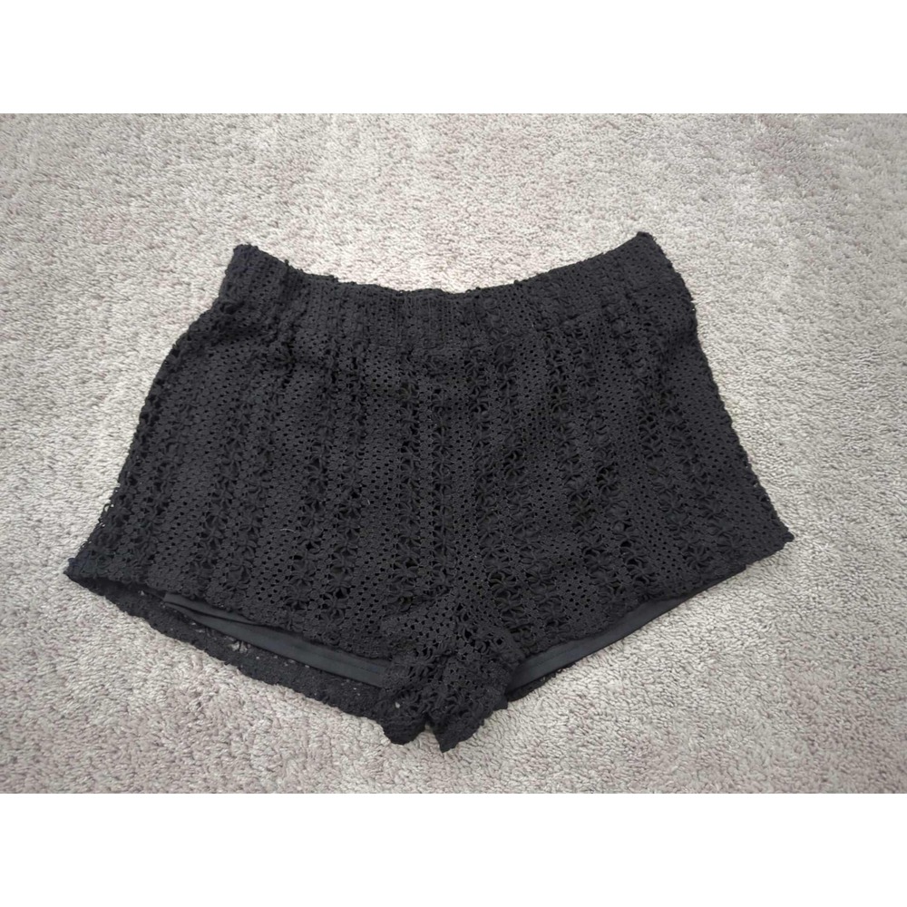 Fashion Nova Shorts Womens 1X PLUS Lace Pull On High Rise Lined Casual Boho